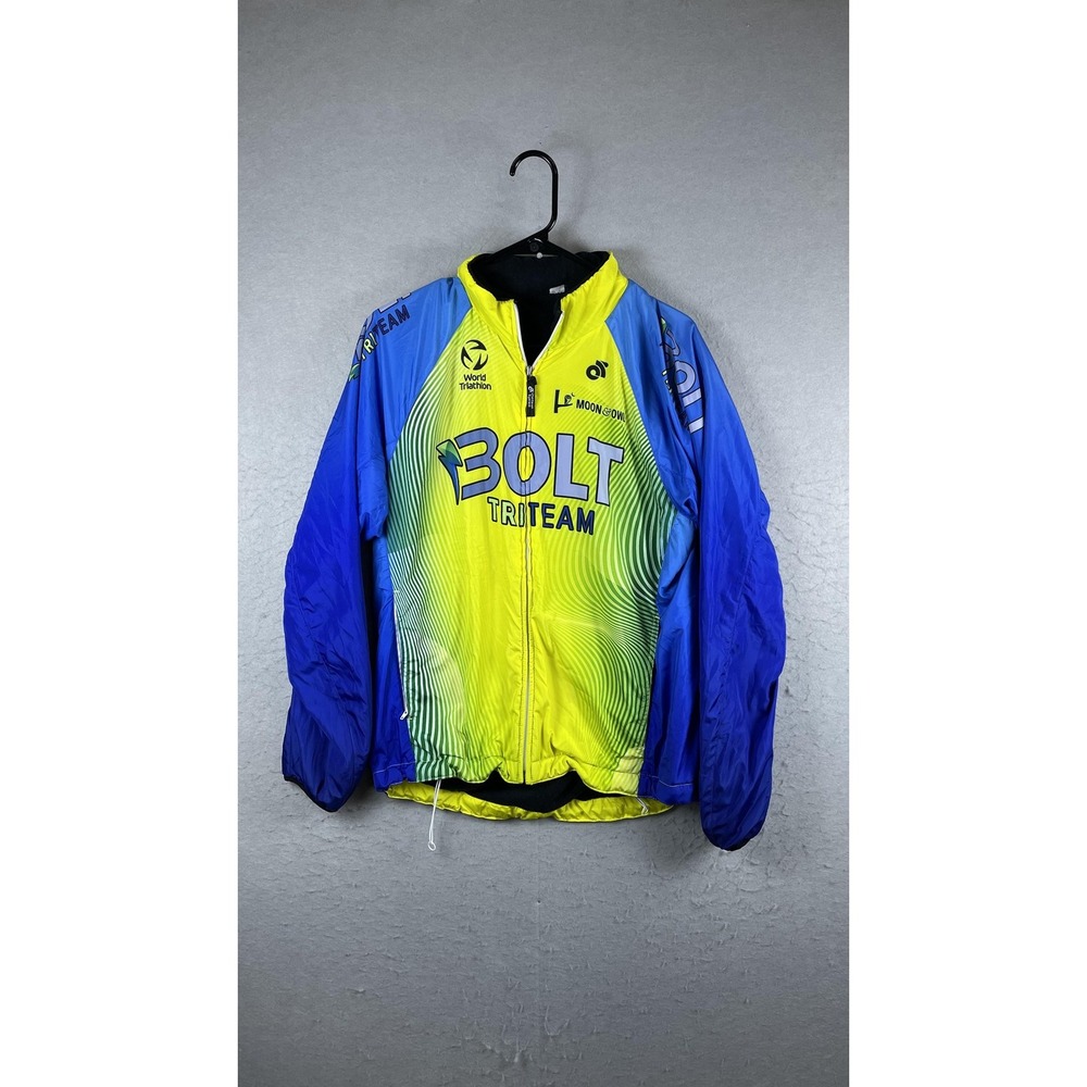 Champion System Jacket Womens Large BOLT‎ TriTeam Lined Cycling Windbreaker